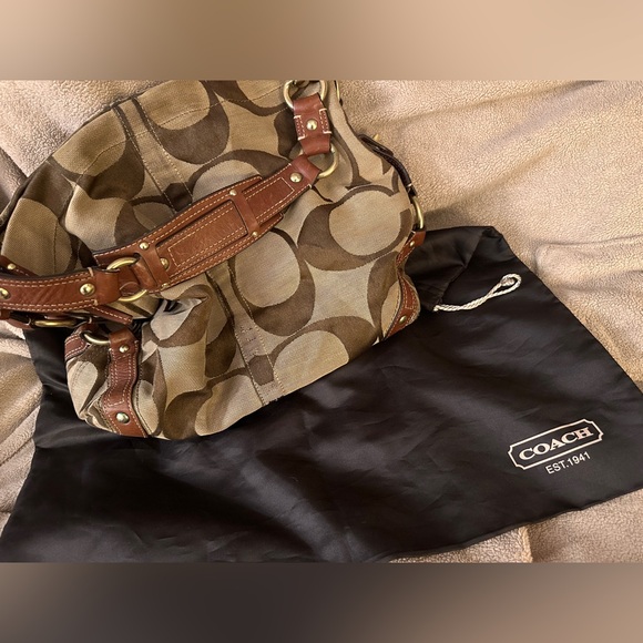 Coach Large Signature Hobo Bag - Picture 2 of 9